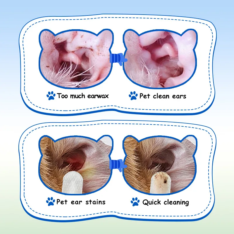 Lenços Umedecidos para Limpeza de Ouvidos de Cães e Gatos 100 Lenços - Imagem 4