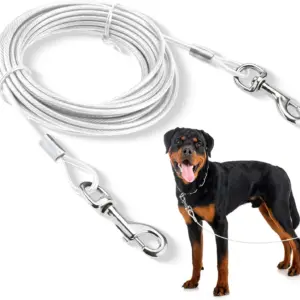 cabo de amarração para cães de aço