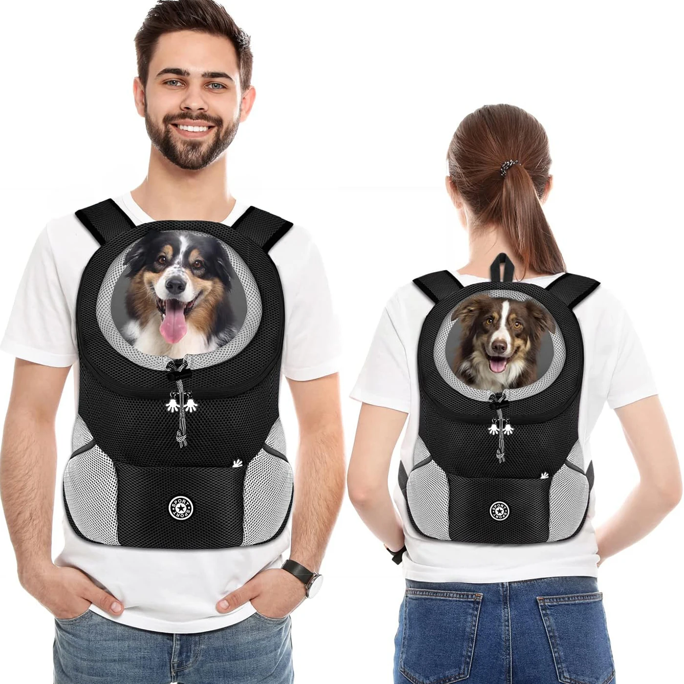 Mochila para Cães e Gatos Pequenos com Malha Respirável - Imagem 3