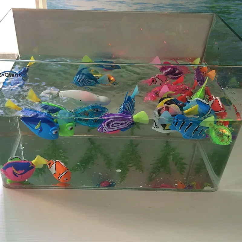 Brinquedo Robô Peixe para Gatos com LED e Natação Automática - Imagem 5