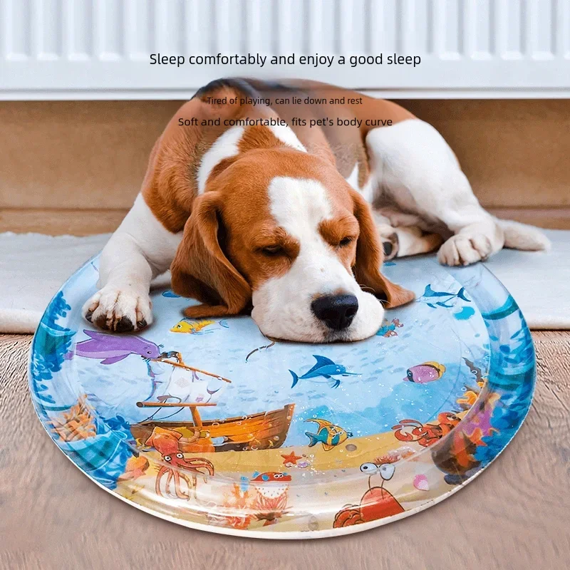 Tapete de Água Sensorial para Gatos PVC 65 cm para Brincar - Imagem 4