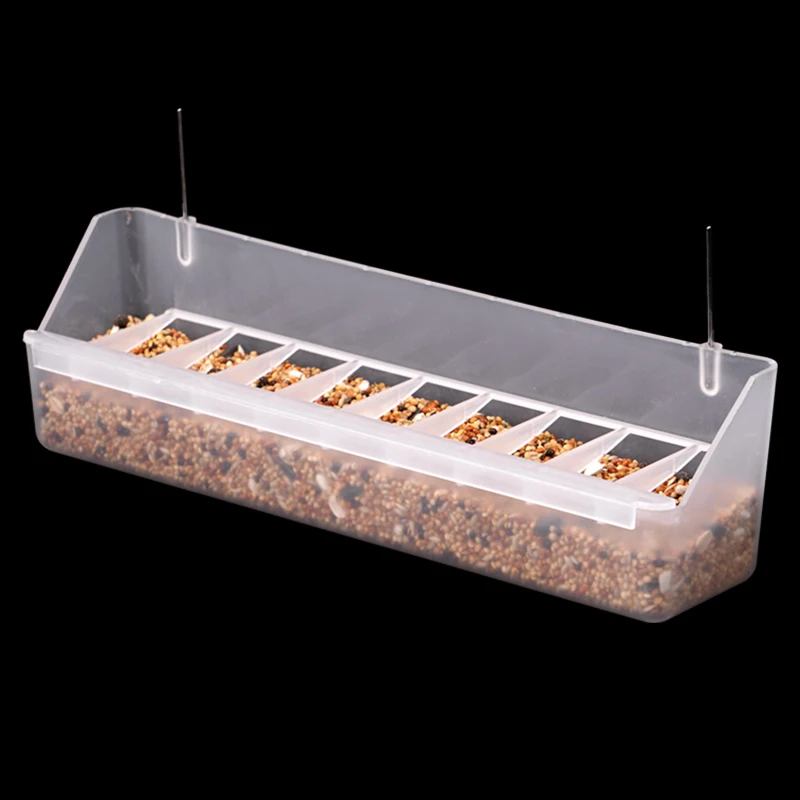Comedouro para Pássaros e Aves 6 Slots Removível Transparente Pendurável - Imagem 4