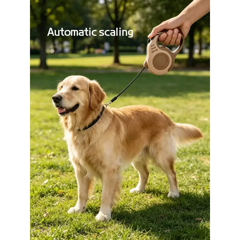 Coleira Retrátil para Cães e Gatos Recarregável USB para Passeio - Image 4