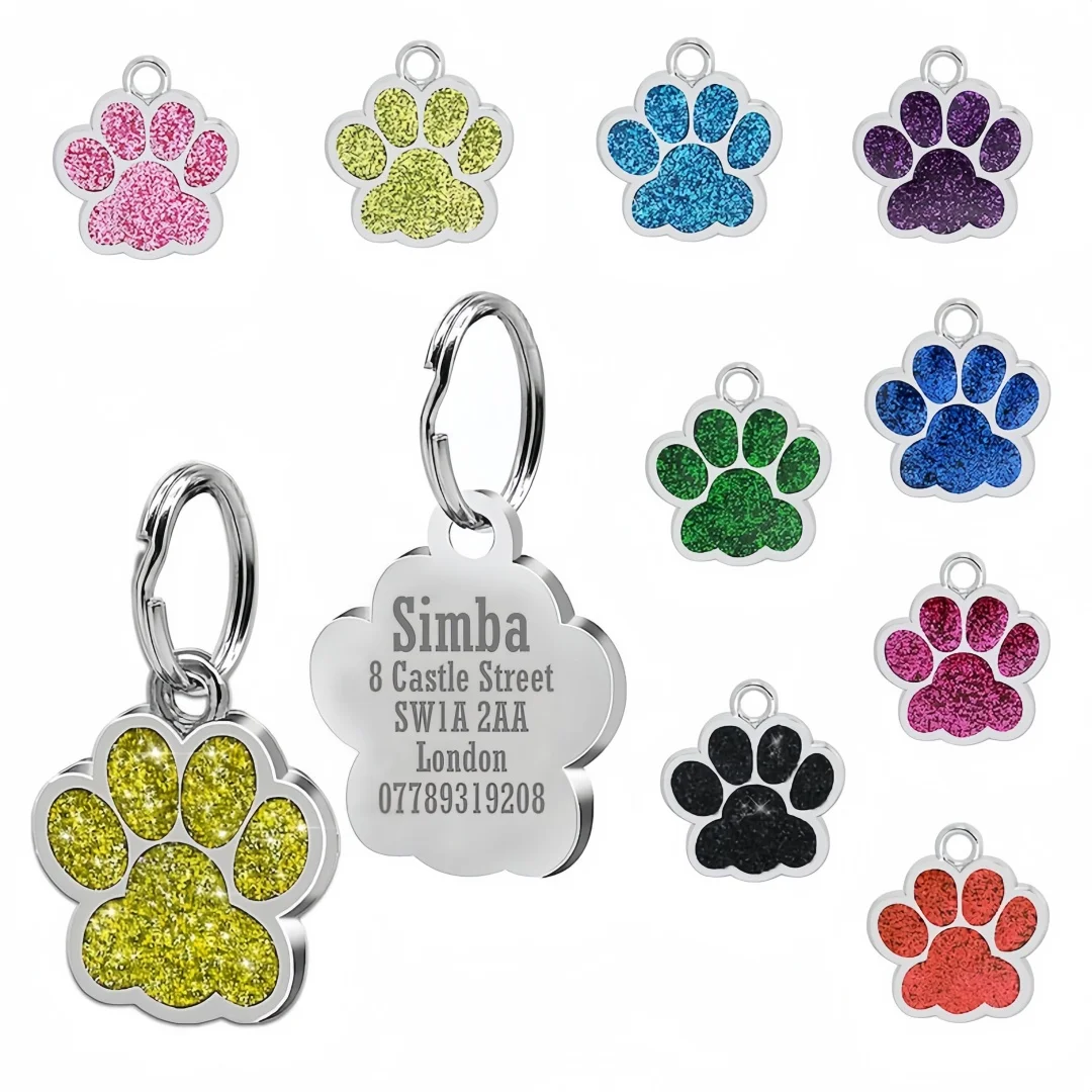 etiqueta de identificação para cães e gatos