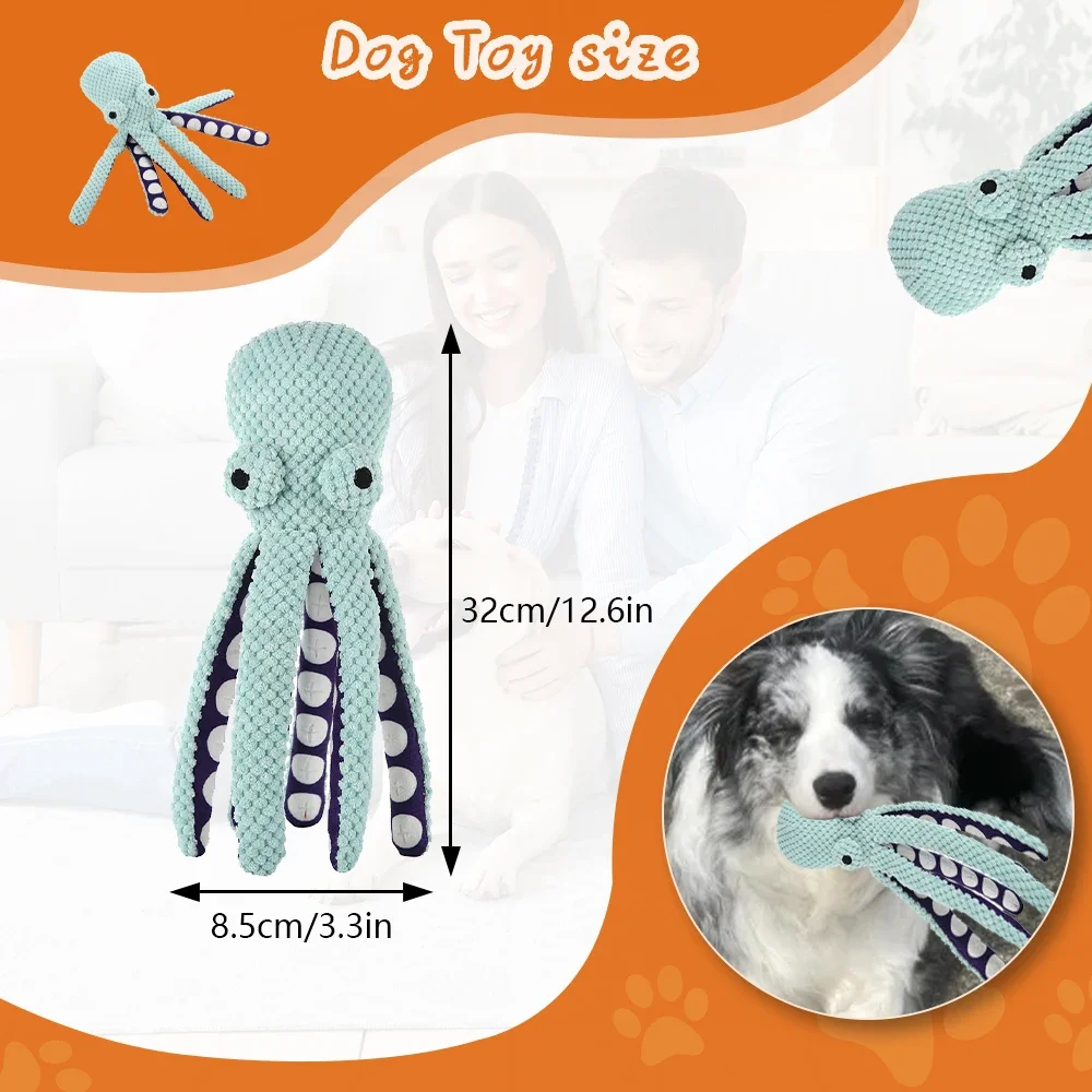 Brinquedo de Pelúcia para Cães com Apito e Tecido Macio - Imagem 2