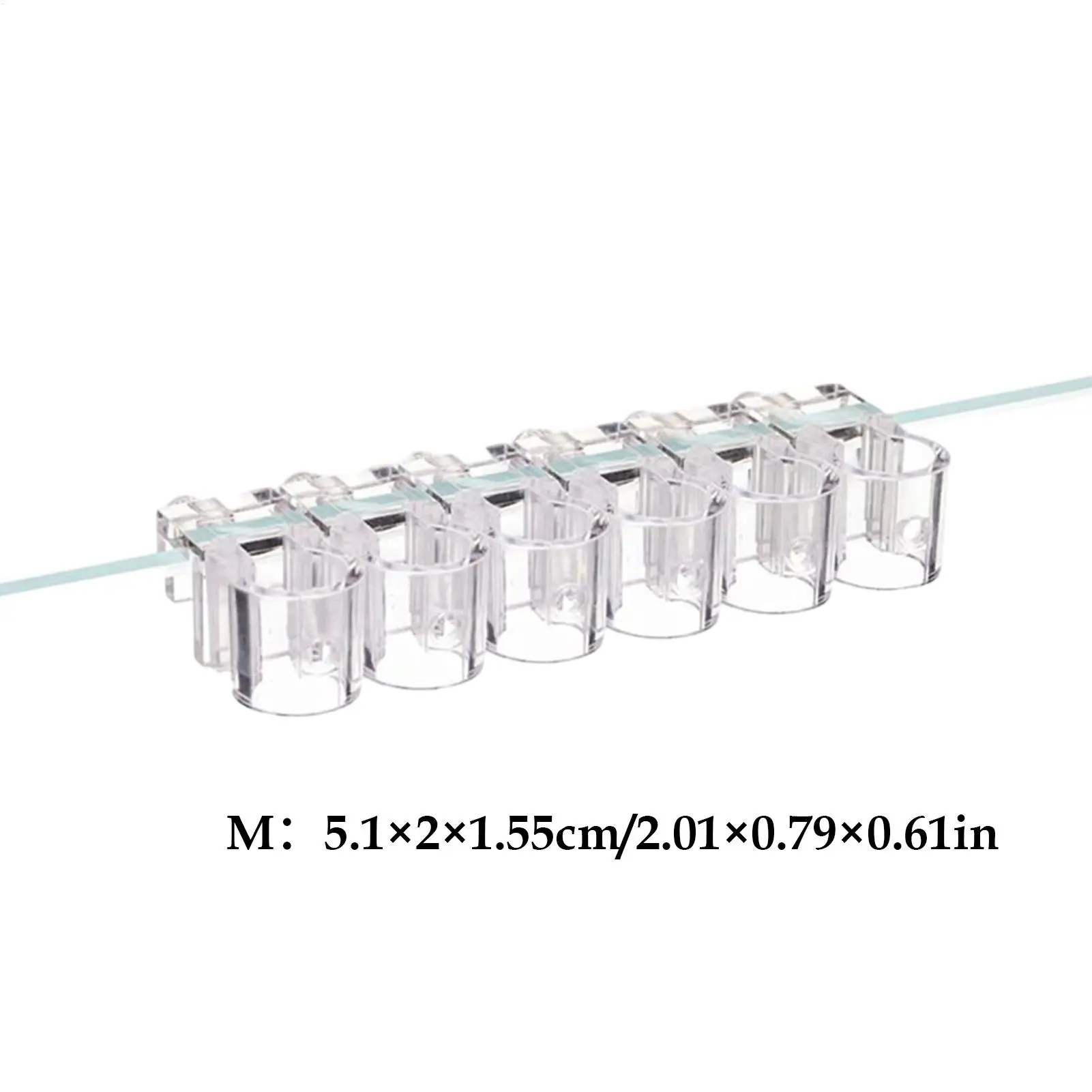 Suporte para Plantas de Aquário Transparente em U, 6 Peças - Image 6