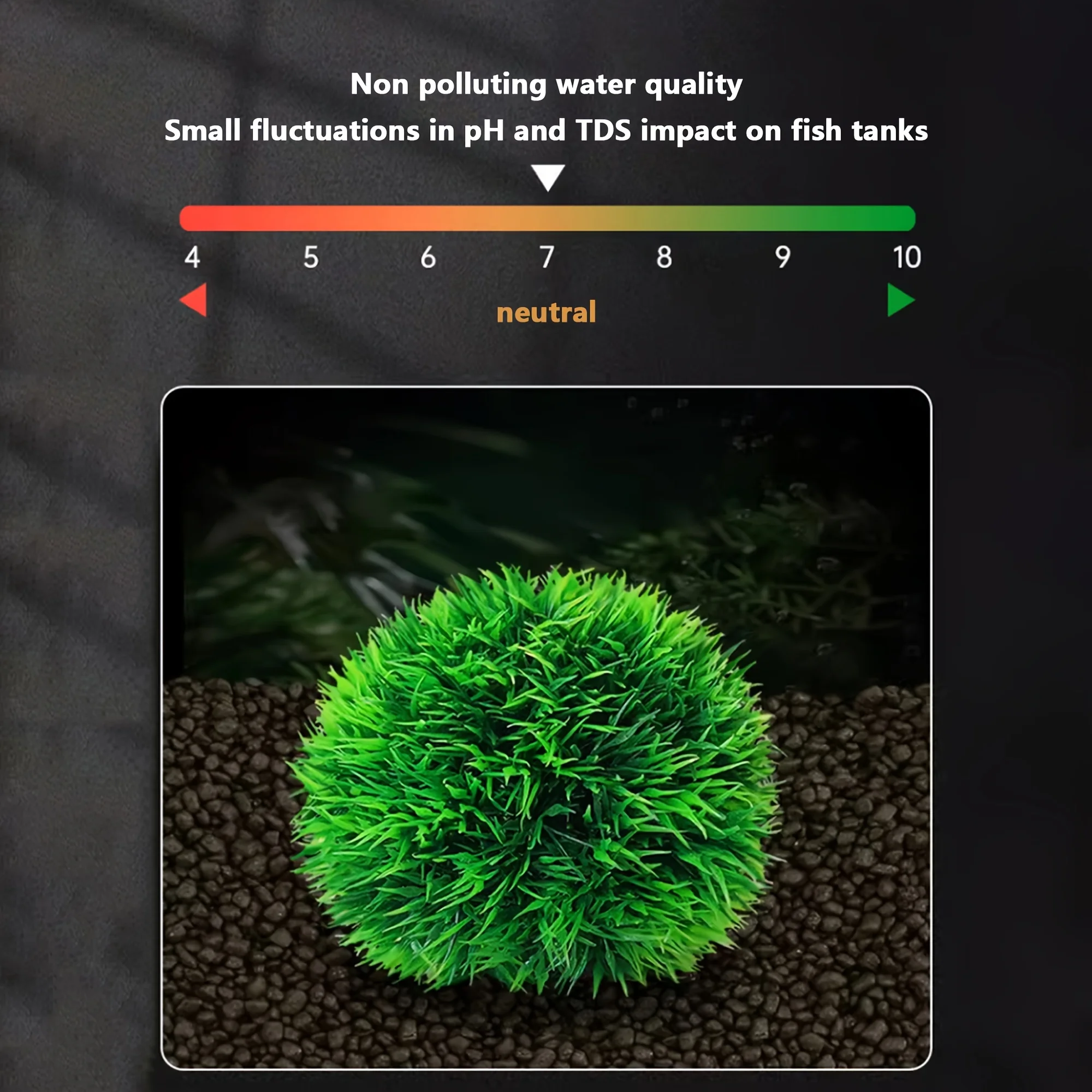 Bola de Grama Artificial para Aquário Decorativa Resistente ao Desbotamento - Imagem 4