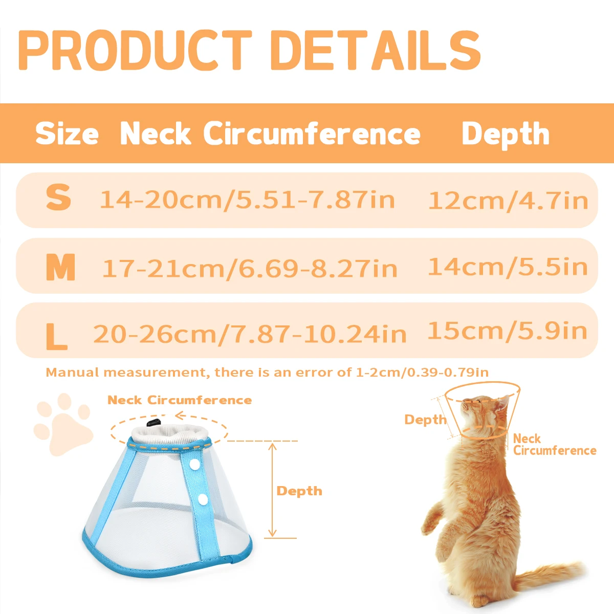 Colar Elizabetano para Cães e Gatos Macio Ajustável - Imagem 5