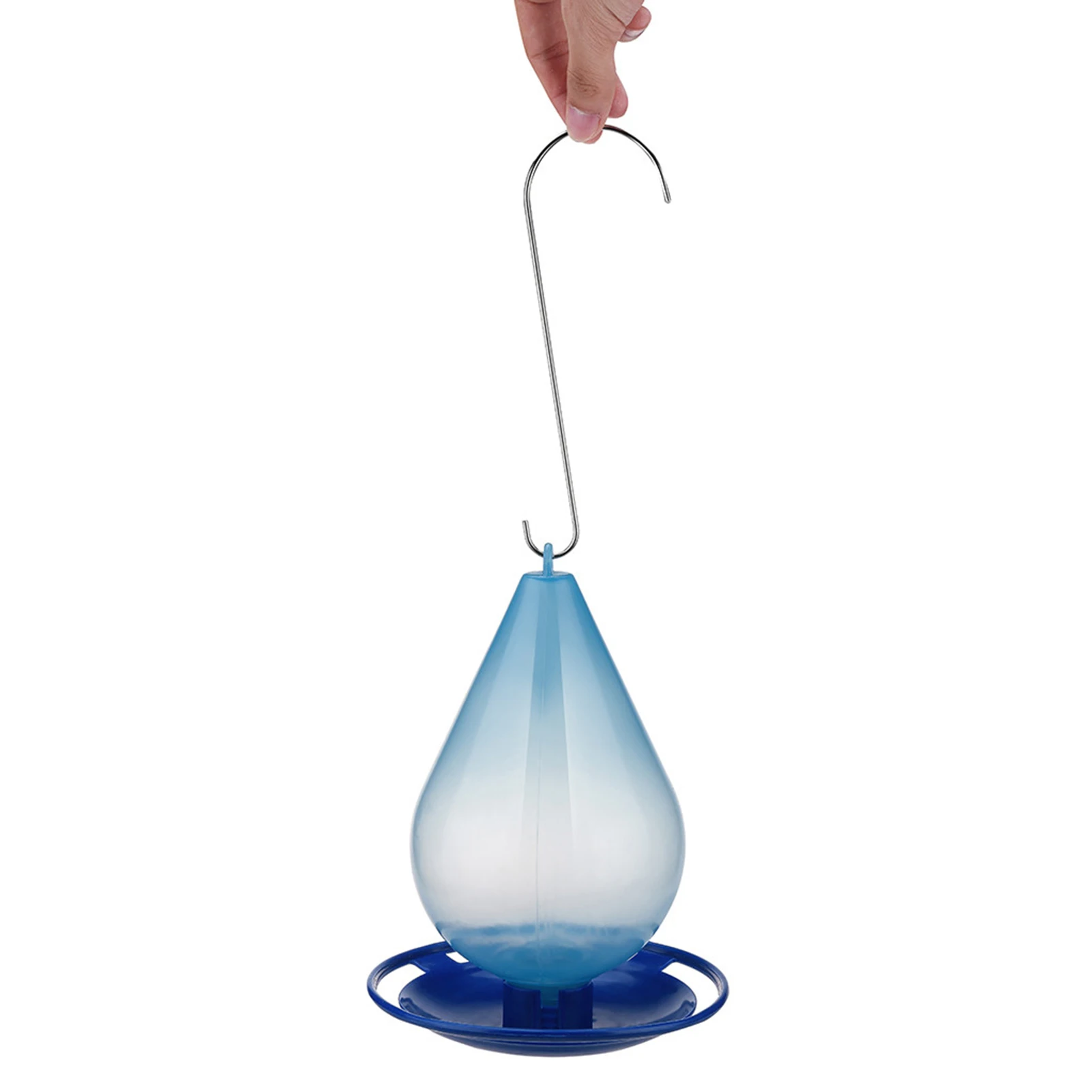 Bebedouro para Pássaros de Plástico Azul 1 Litro com Poleiro - Imagem 2