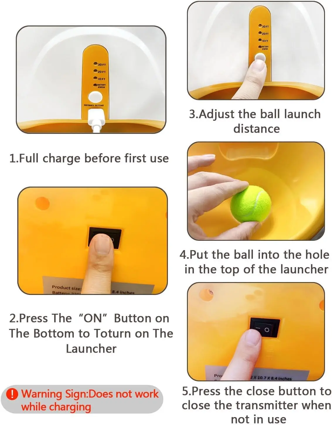 Lançador Automático de Bolas para Cães de Porte Médio e Pequeno - Imagem 6