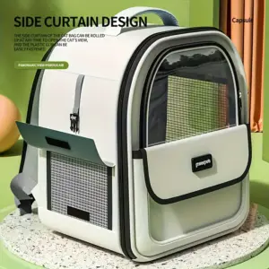 mochila para cães e gatos transparente