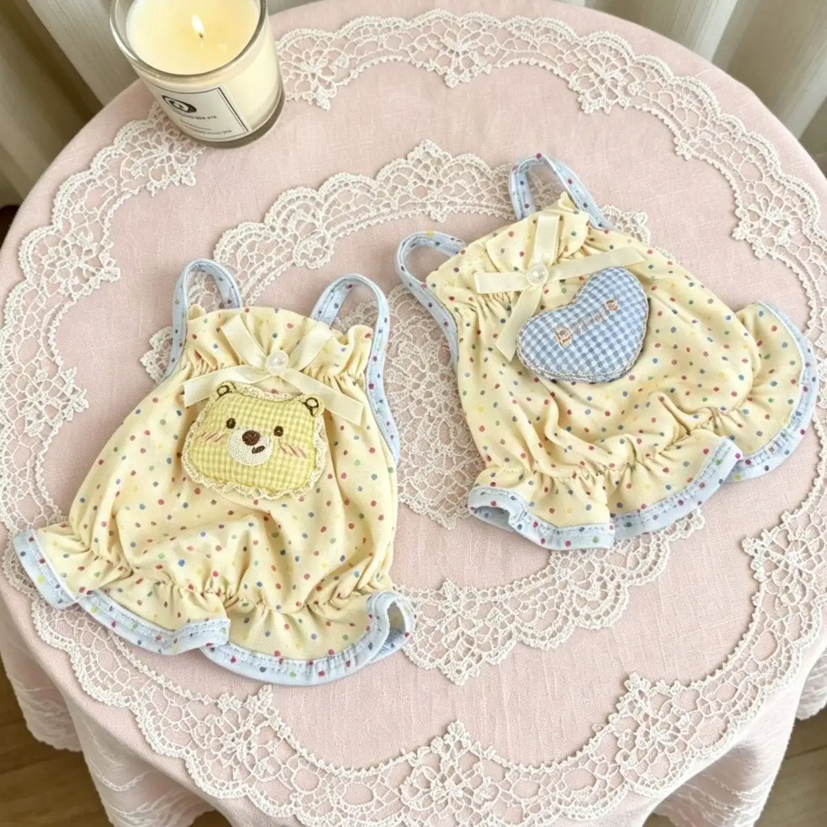 vestido para cães e gatos de poliéster