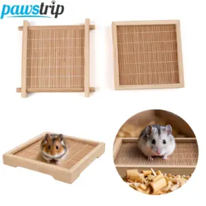 tapete gelado de madeira para hamster