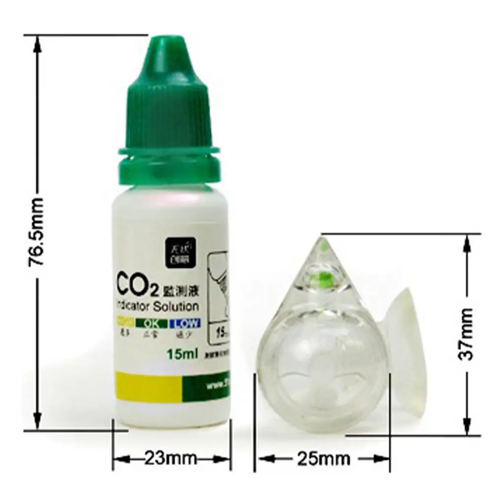 Solução Indicadora de CO2 para Aquário 15ml com Monitor de Vidro - Imagem 6