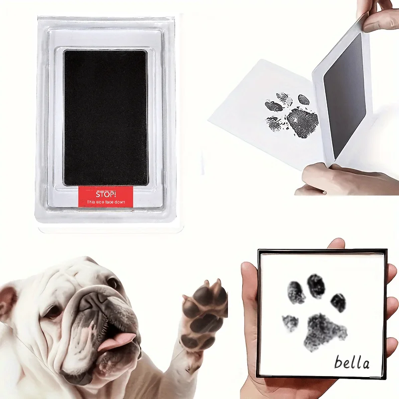 almofada de tinta para patas de pets sem tinta