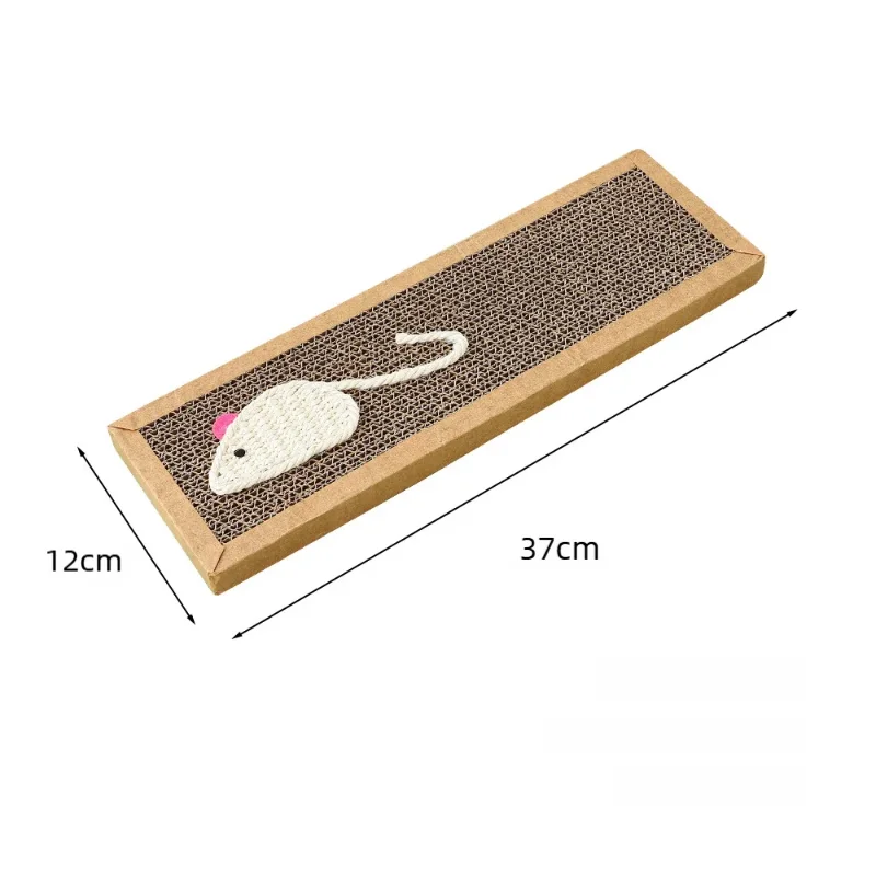 Arranhador de Papelão para Gato Redondo com Brinquedo Rato - Image 6