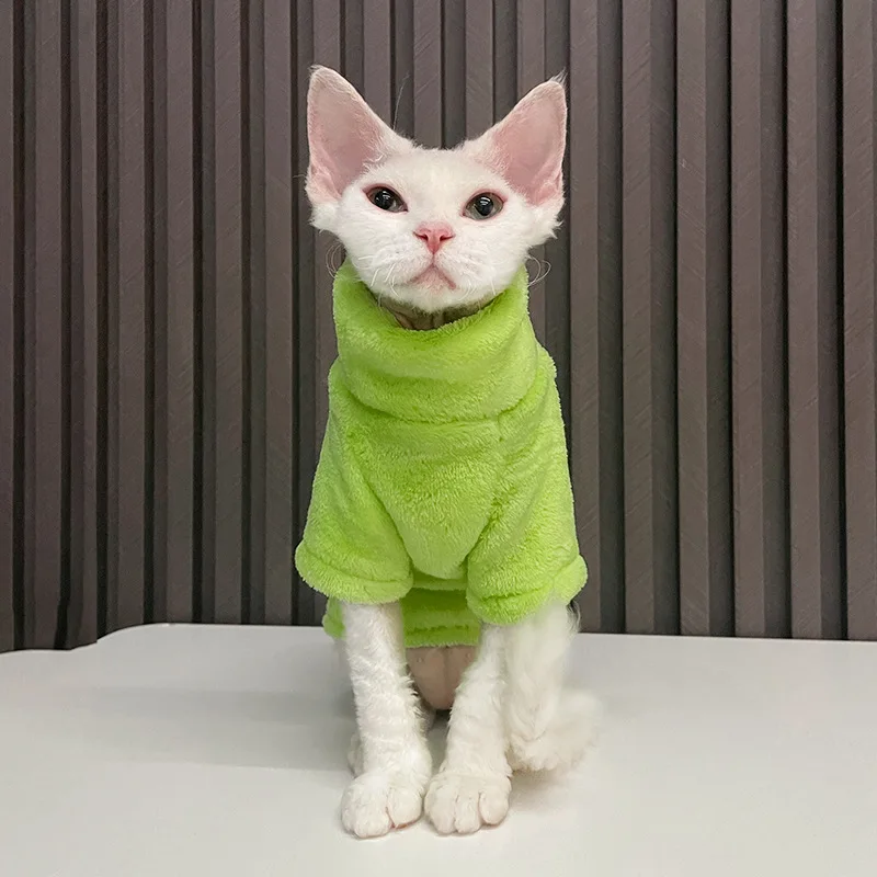 Suéter para Gatos sem Pelo e Cães Pequenos de Tricô Quente - Imagem 2