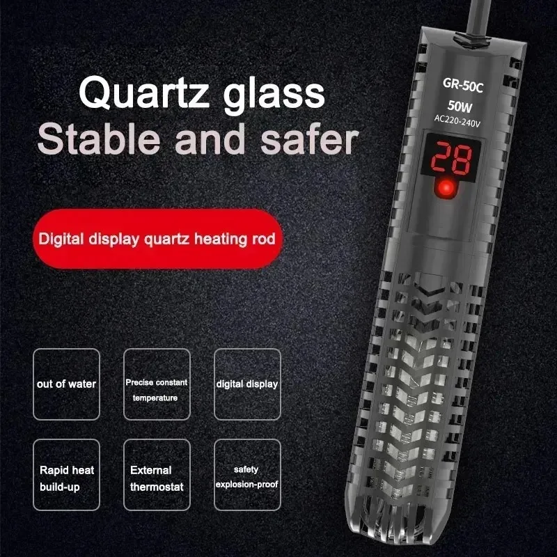 Aquecedor para Aquário 500W com Display LCD e Termostato Ajustável - Imagem 3