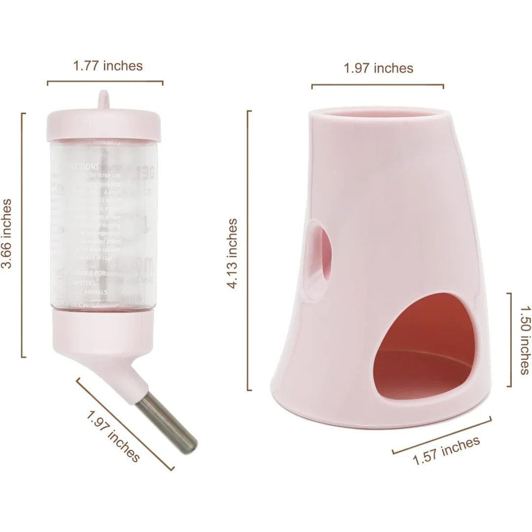 Garrafa de Água para Hamster de 80-425ml com Suporte Desmontável - Imagem 6