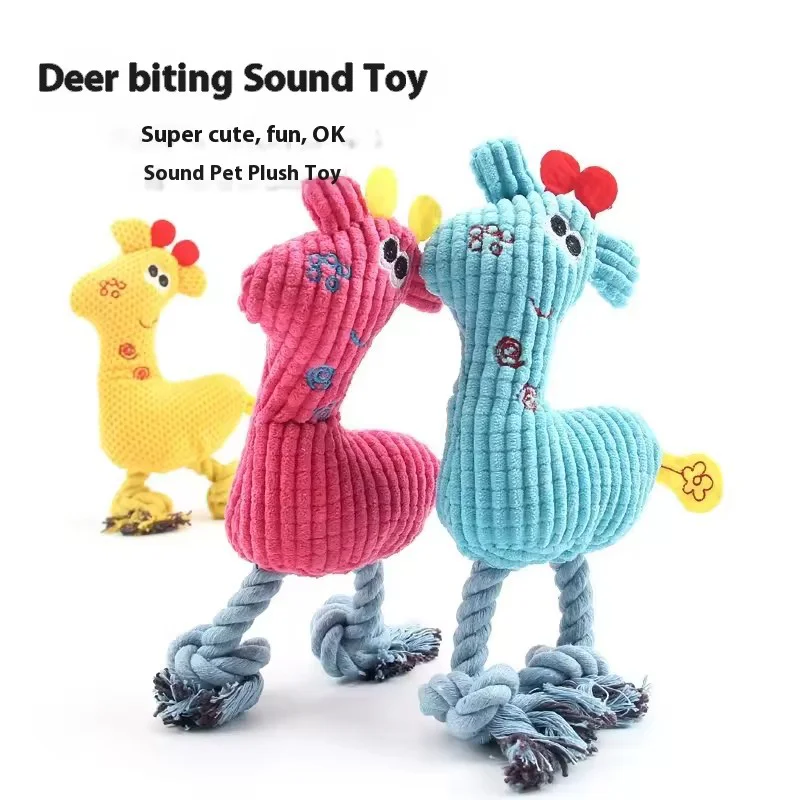 Brinquedo de Pelúcia para Cães com Apito Interno Resistente à Mastigação - Imagem 4