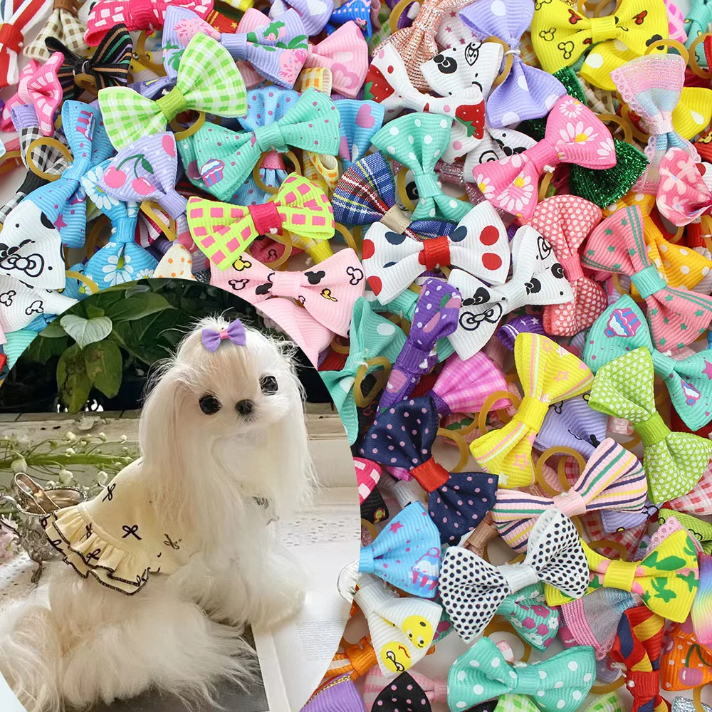 Laços para Cães e Gatos Pequenos com Estampa Artesanal - Imagem 3