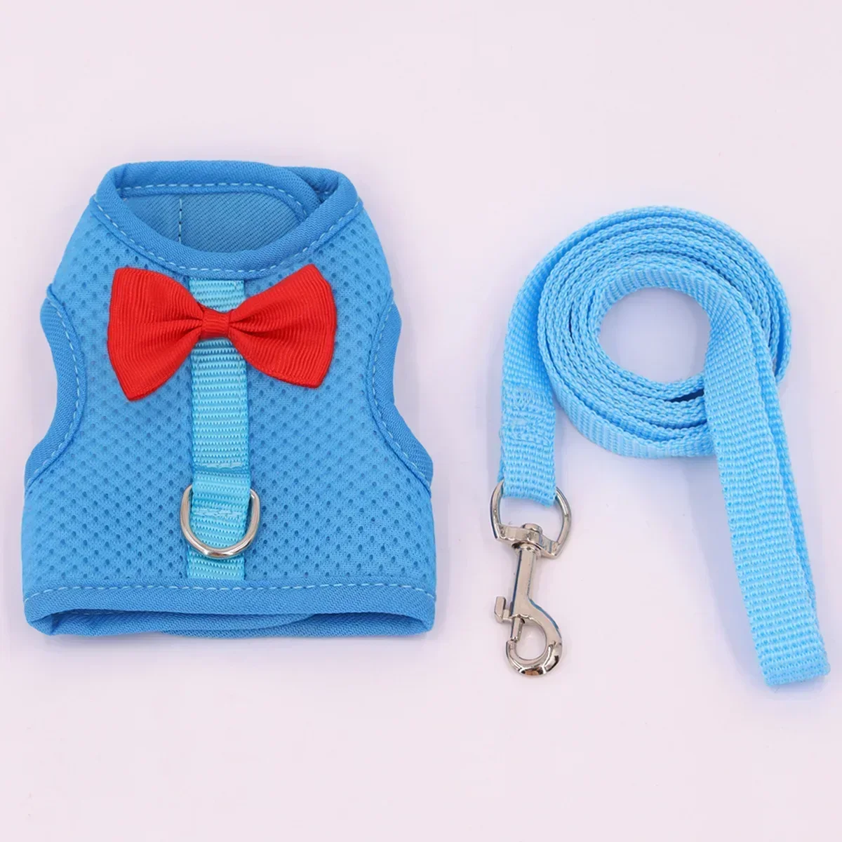 Arnês de Malha para Coelhos Ajustável para Passeio - Imagem 6
