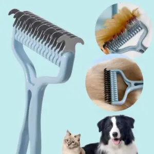 escova 2 em 1 para gatos e cães