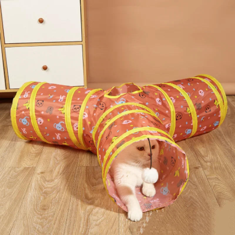 Túnel para Gato e Cão Dobrável para Brincadeira e Exercício - Image 5