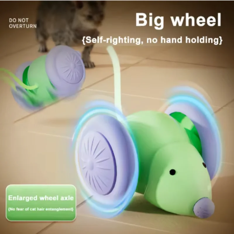 Brinquedo Elétrico para Gatos Recarregável USB com Desvio de Obstáculos - Imagem 3