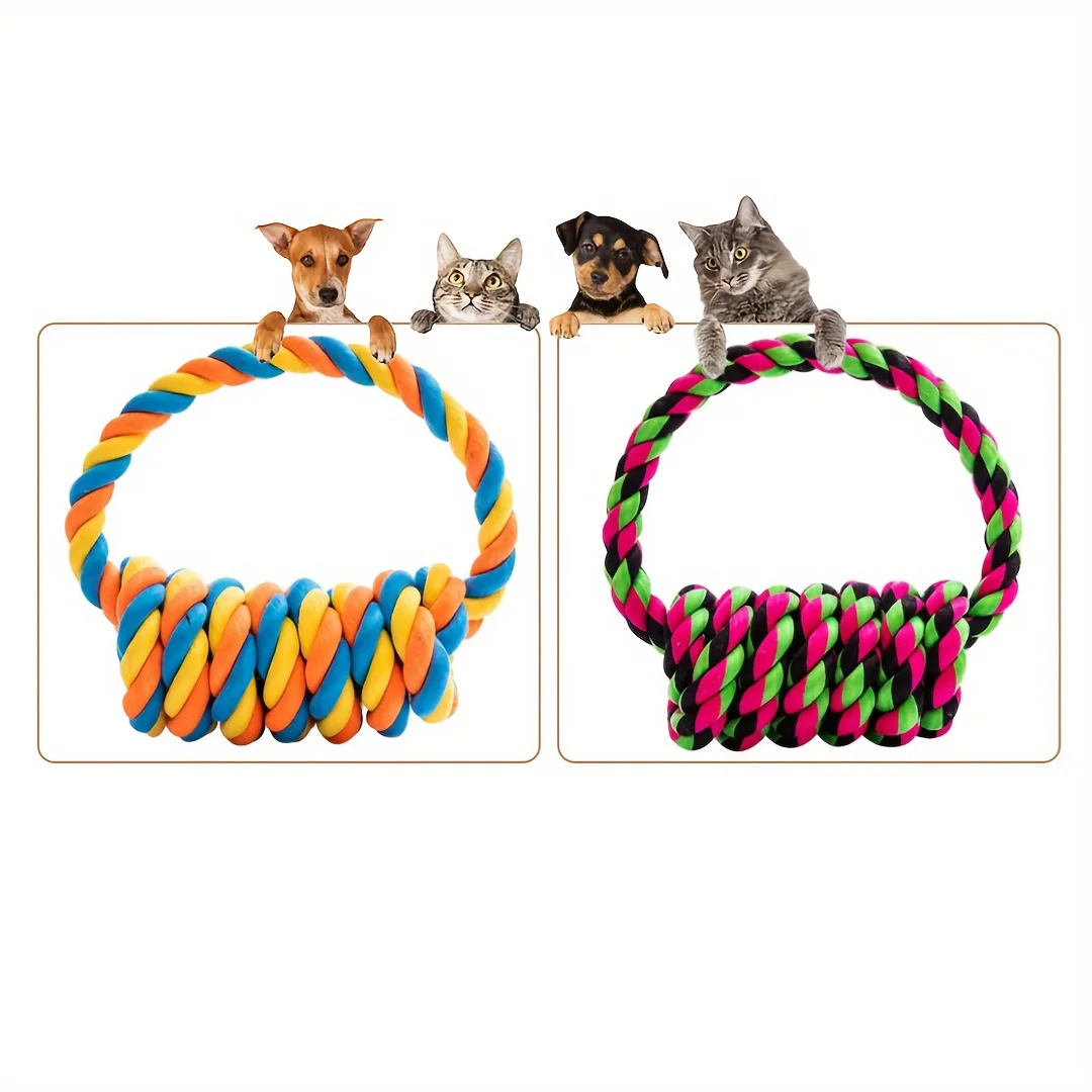 Brinquedo de Corda para Cães Grandes Trançado Resistente - Imagem 5