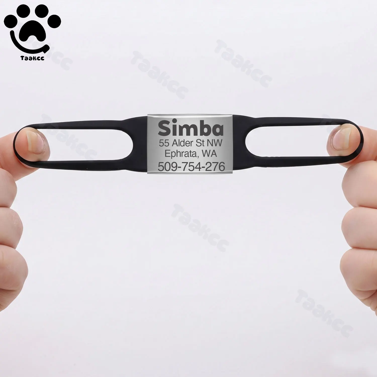 Coleira Personalizada para Cães de Nylon Acolchoada e Refletiva - Imagem 2