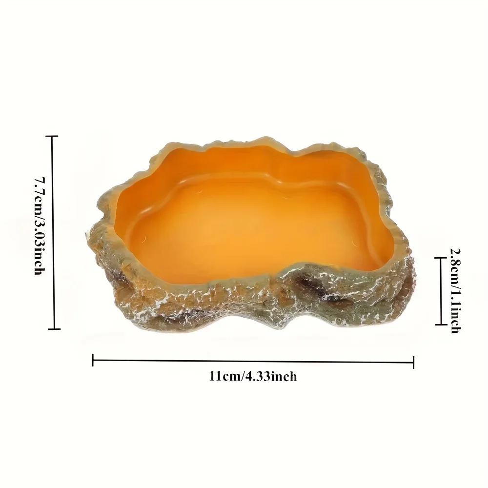 Tigela de Água para Répteis de Resina 7,7 cm para Terrário - Imagem 6