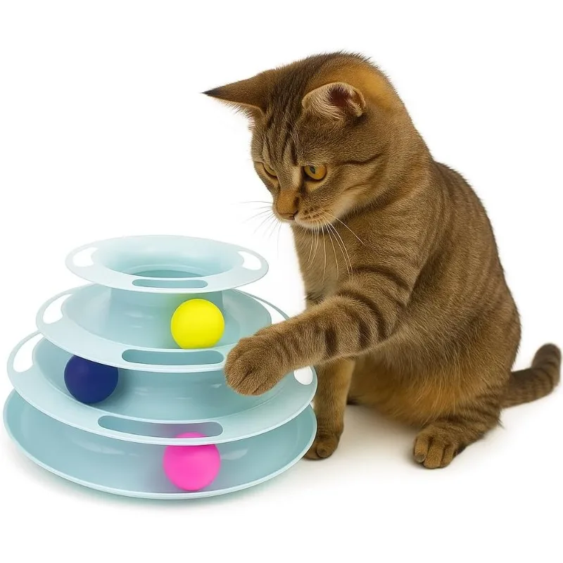 Brinquedo para Gatos Torre de Bolas Rolantes Multinível Antiderrapante - Image 4
