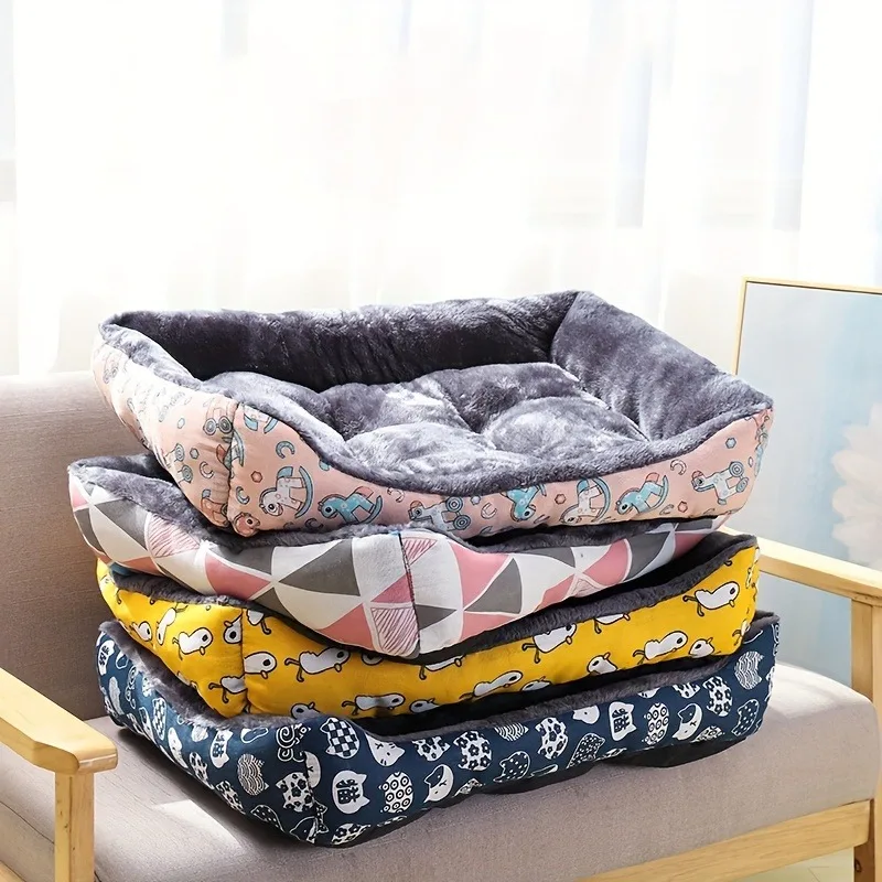 Cama Sofá para Cães e Gatos de Pelúcia Macia - Imagem 3