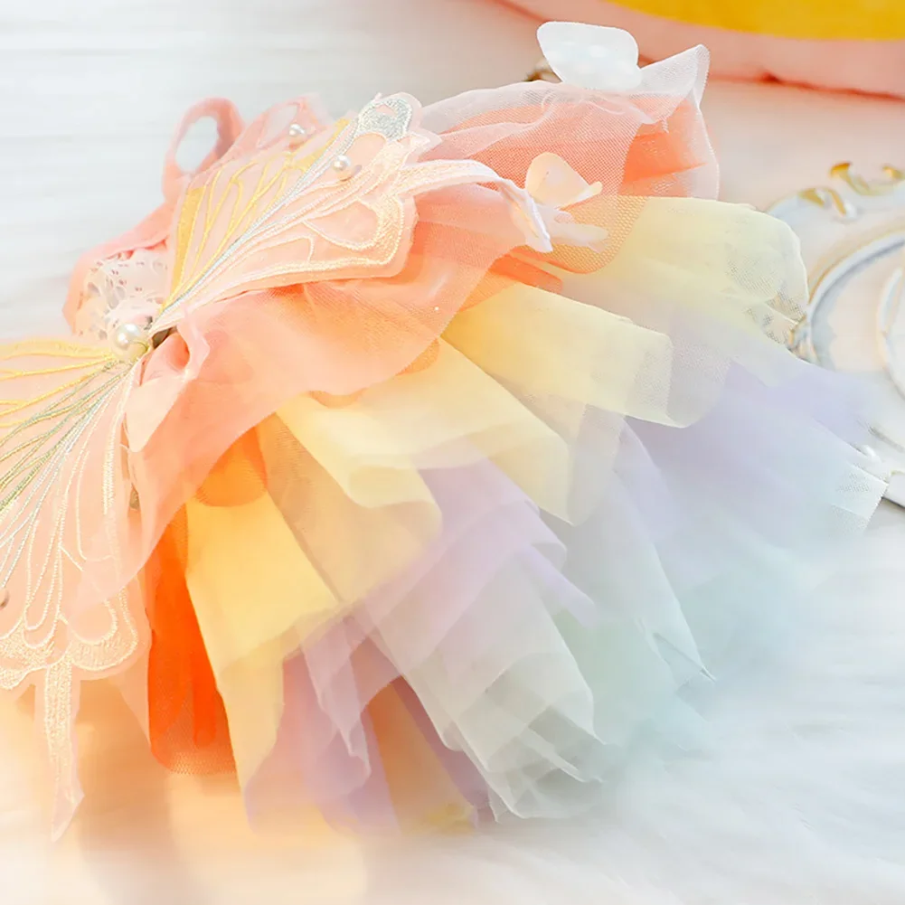 Vestido Princesa para Cães e Gatos de Renda e Malha com Botões - Imagem 6