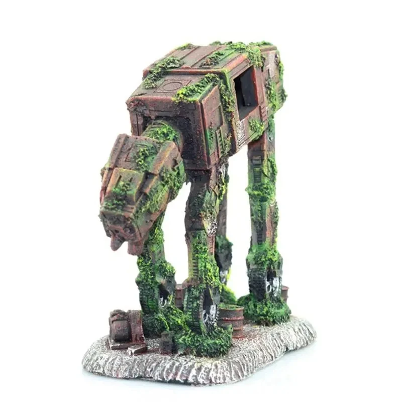Decoração de Aquário Robô Cão Autobot em Resina - Imagem 5