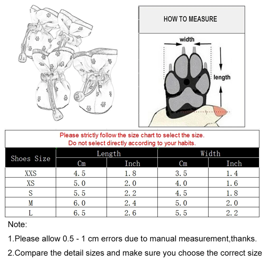 Sapatos para Cães e Gatos com Sola Antiderrapante e Tiras Ajustáveis - Imagem 6