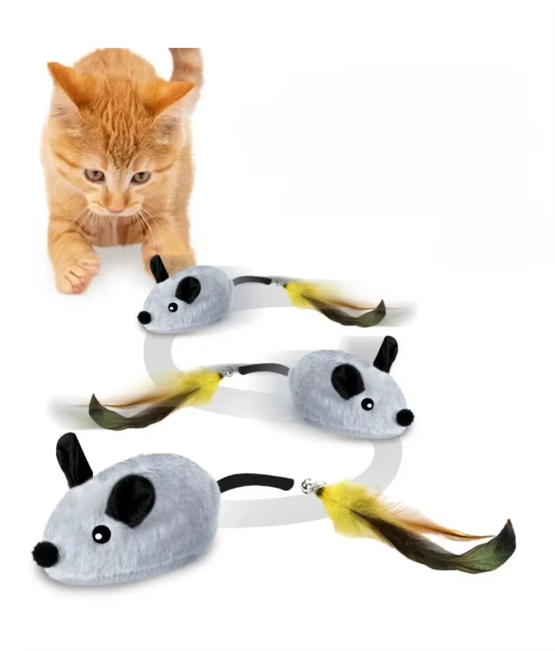 Brinquedo de Rato Eletrônico para Gatos Recarregável USB com Som - Imagem 2