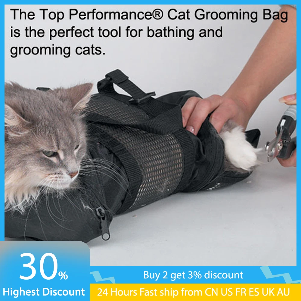 saco de banho para gatos em oxford