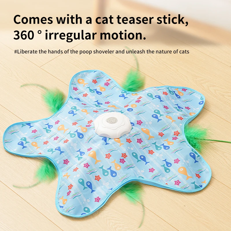 Brinquedo Elétrico Giratório para Gatos Automático com 3 Modos - Image 4