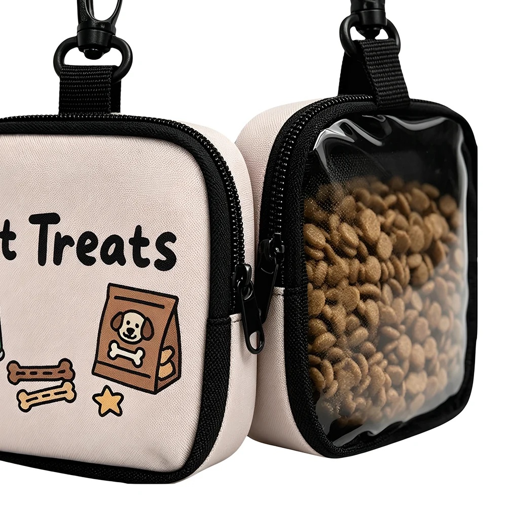Bolsa para Petiscos para Cães com Gancho e Zíper 10,8x11,8 cm - Imagem 3