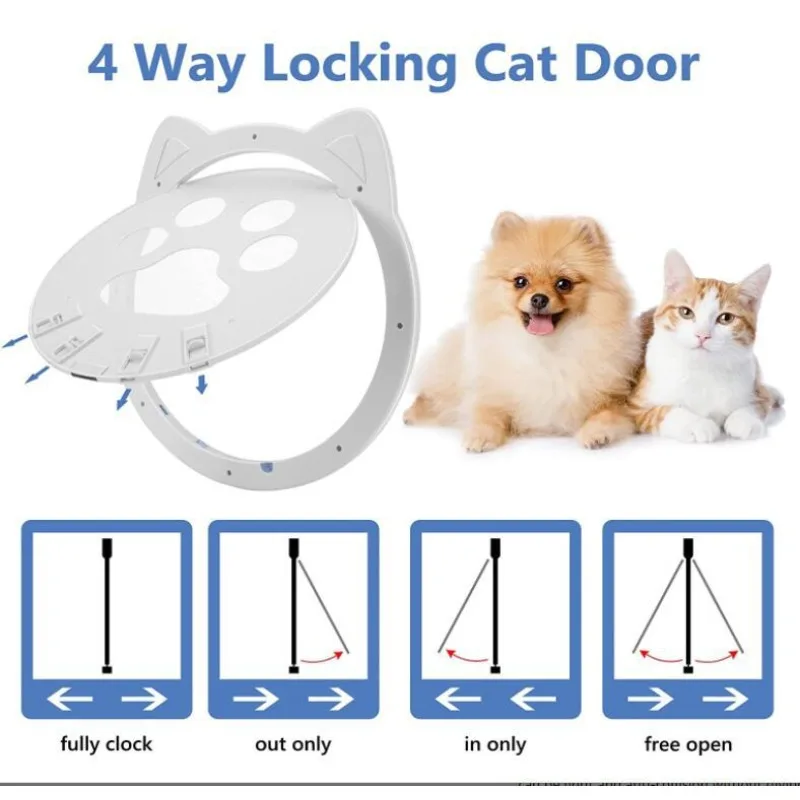 Porta de Tela Magnética para Cães e Gatos Pequenos com Bloqueio - Image 4