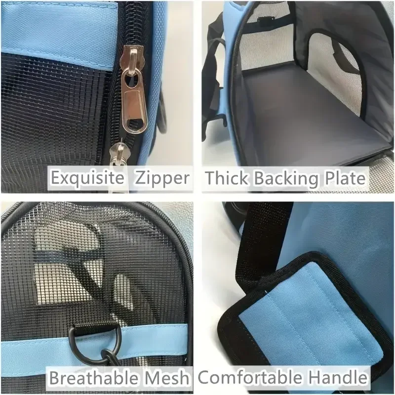 Bolsa de Transporte para Cães e Gatos Dobrável para Viagem - Imagem 5