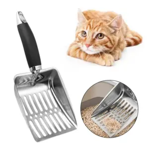 pá de aço inoxidável para gatos