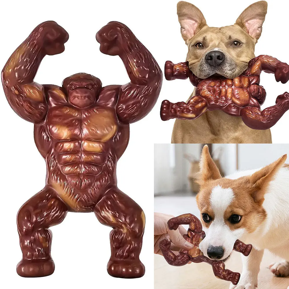 Brinquedo Gorila para Cães Grandes de Nylon 16,5 cm Resistente à Mordida - Imagem 3