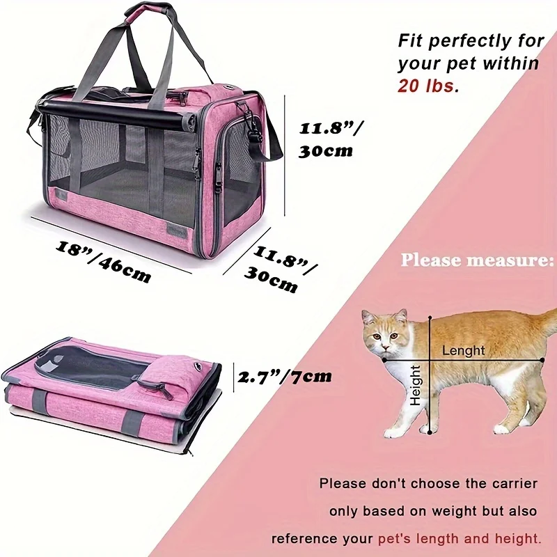 Transportador Pet para Gatos e Cães com Face Macia - Imagem 3