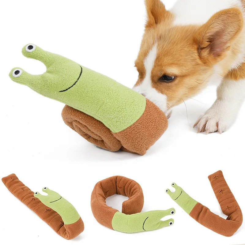Brinquedo de Pelúcia para Cães em Forma de Caracol com Esconde-Petiscos - Imagem 4