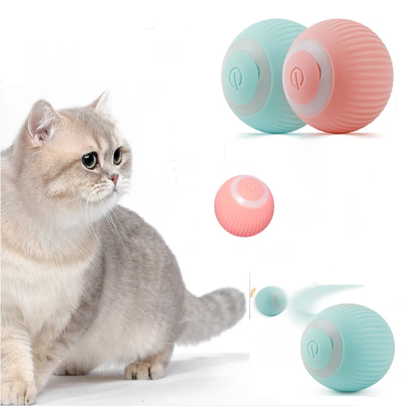 Brinquedo Interativo Elétrico para Gatos, Bola Rolante com Resistência a Mordidas - Imagem 5