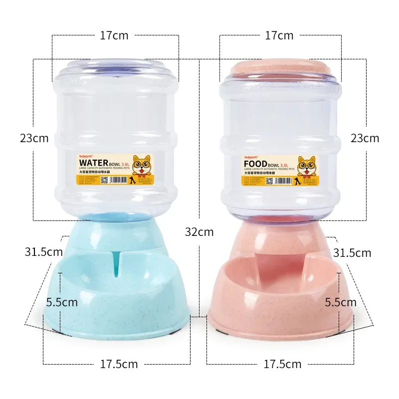 Comedouro e Bebedouro Automático para Cães e Gatos Cores Variadas - Imagem 4