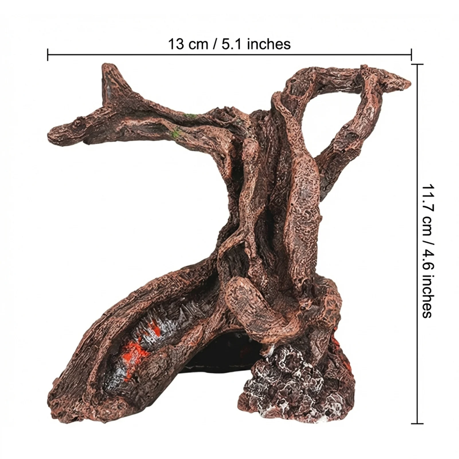 Ornamento de Resina para Aquário em Forma de Árvore 13 cm - Imagem 6